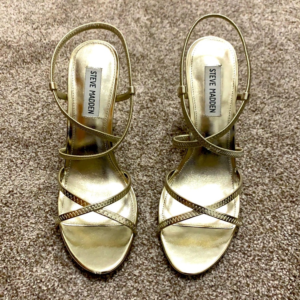 Gold Steve Madden heels